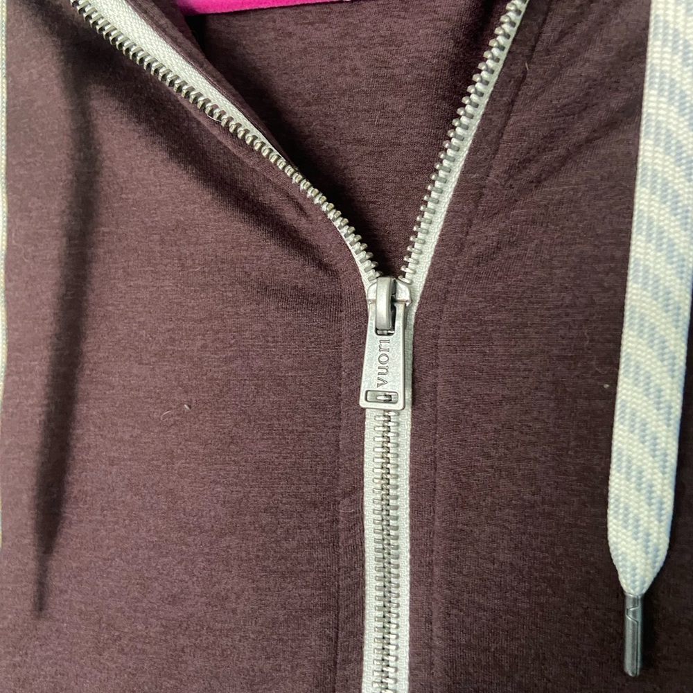 vuori brown halo knit zip up jacket - Picture 3 of 7